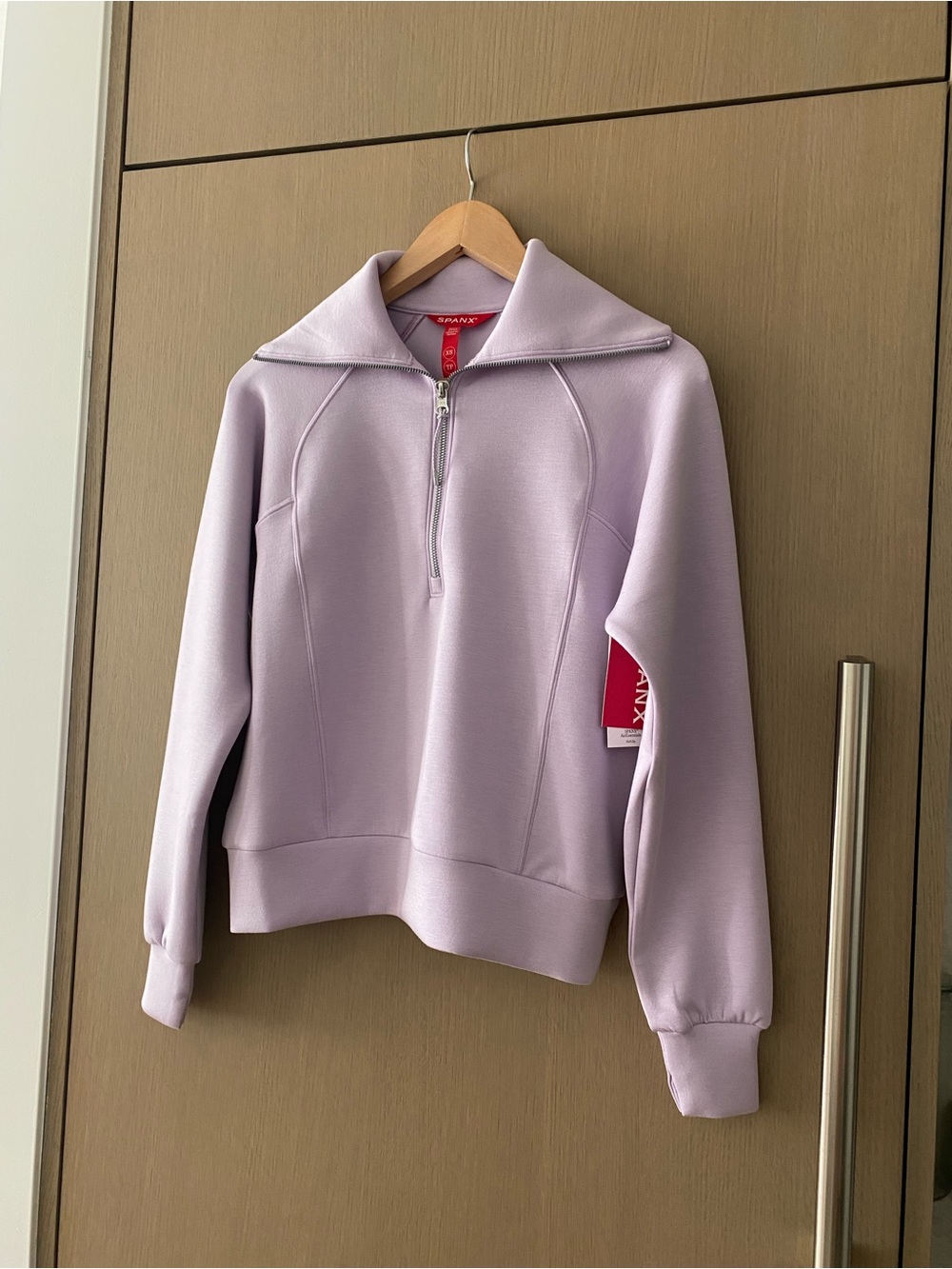 Spanx Air Essentials Half Zip purple - Picture 3 of 8